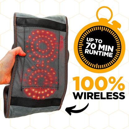 Hatch Belt™ Triple Therapy Red Light Belt – Portable Heating Pad & Deep Tissue Back Massager with Heat, Infrared Light & Vibration – Wearable Lumbar Brace for Lower Back Support