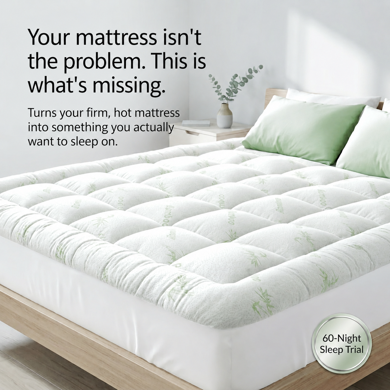 NevRoy™ Bamboo Mattress Topper