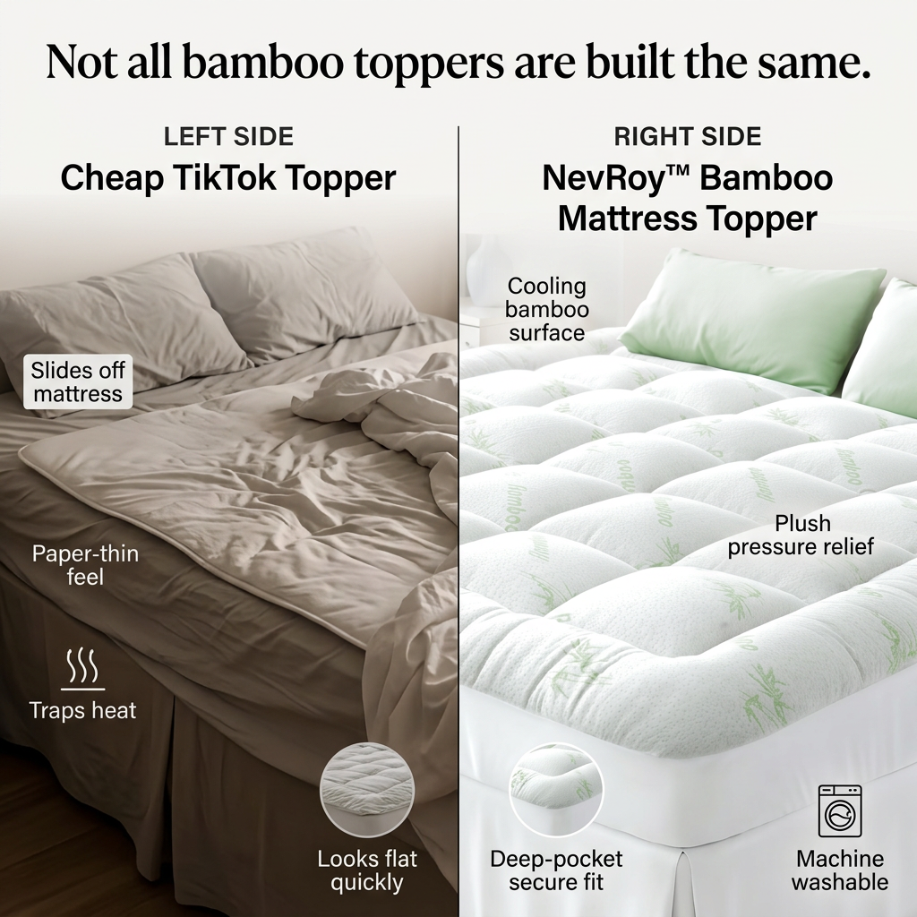 NevRoy™ Bamboo Mattress Topper